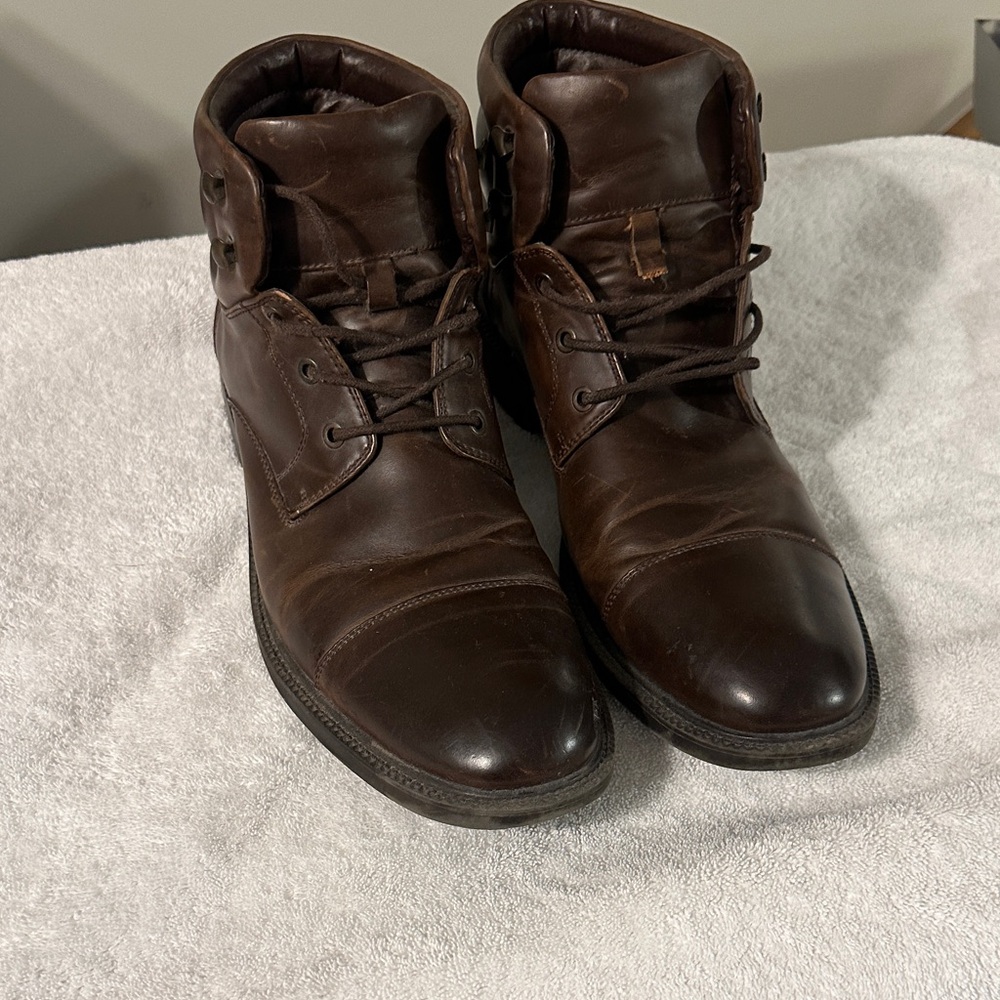 Unlisted Men's Dark Brown Leather Boots